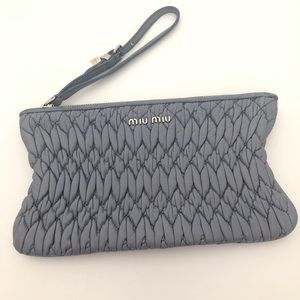 Miu Miu leather clutch